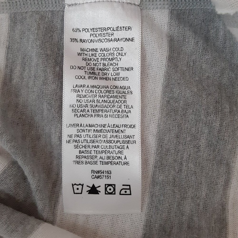 Calvin Klein Performance Gray & White Stripe Women's Sport Tank Top - Picture 11 of 12